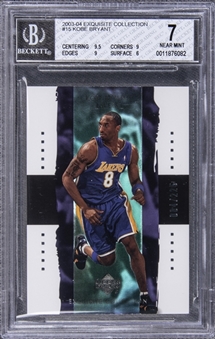 2003-04 UD "Exquisite Collection" #15 Kobe Bryant (#084/225) - BGS NM 7